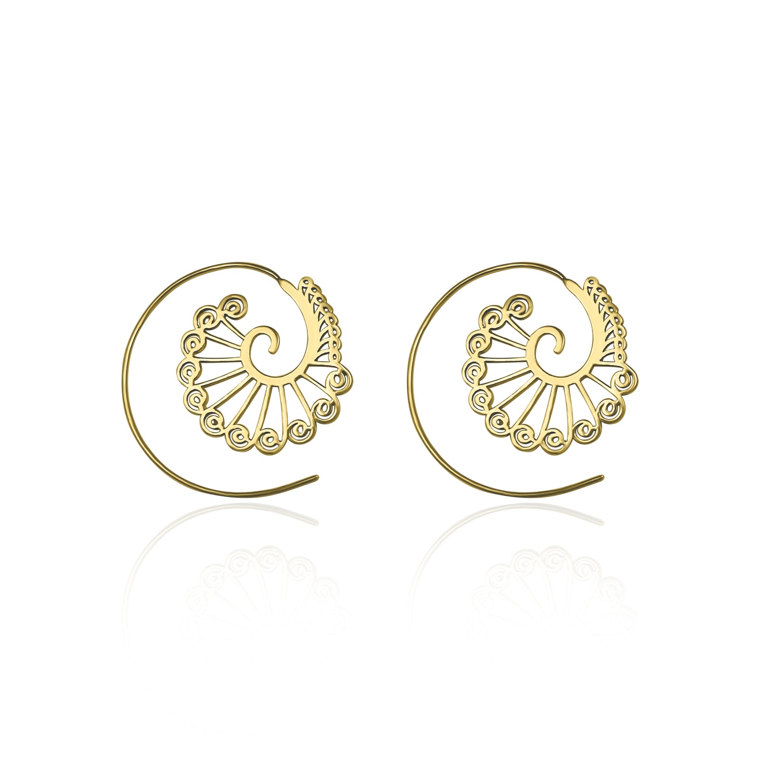 עגילי ספירלה ים