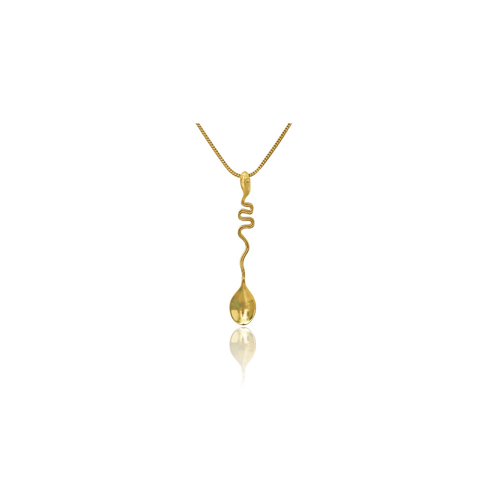 תליון באמפי כפית דגם נחש